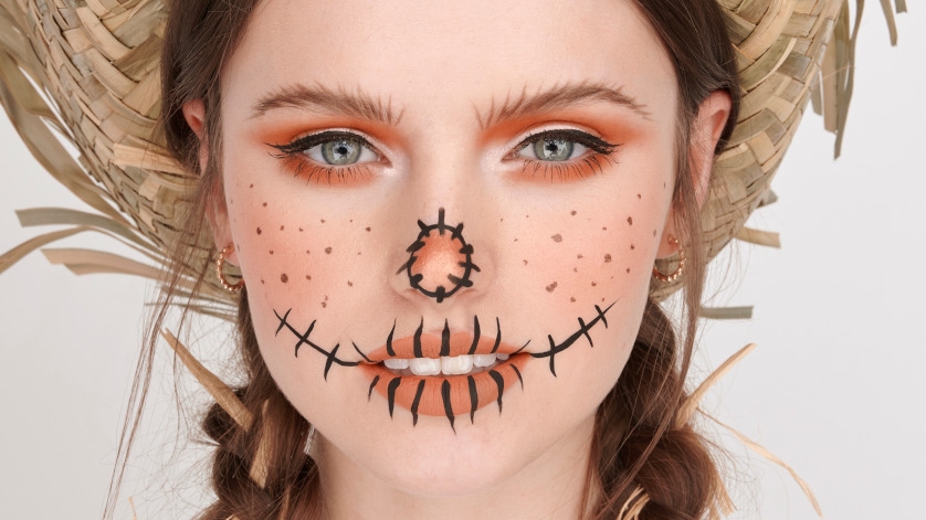 cute scarecrow face makeup