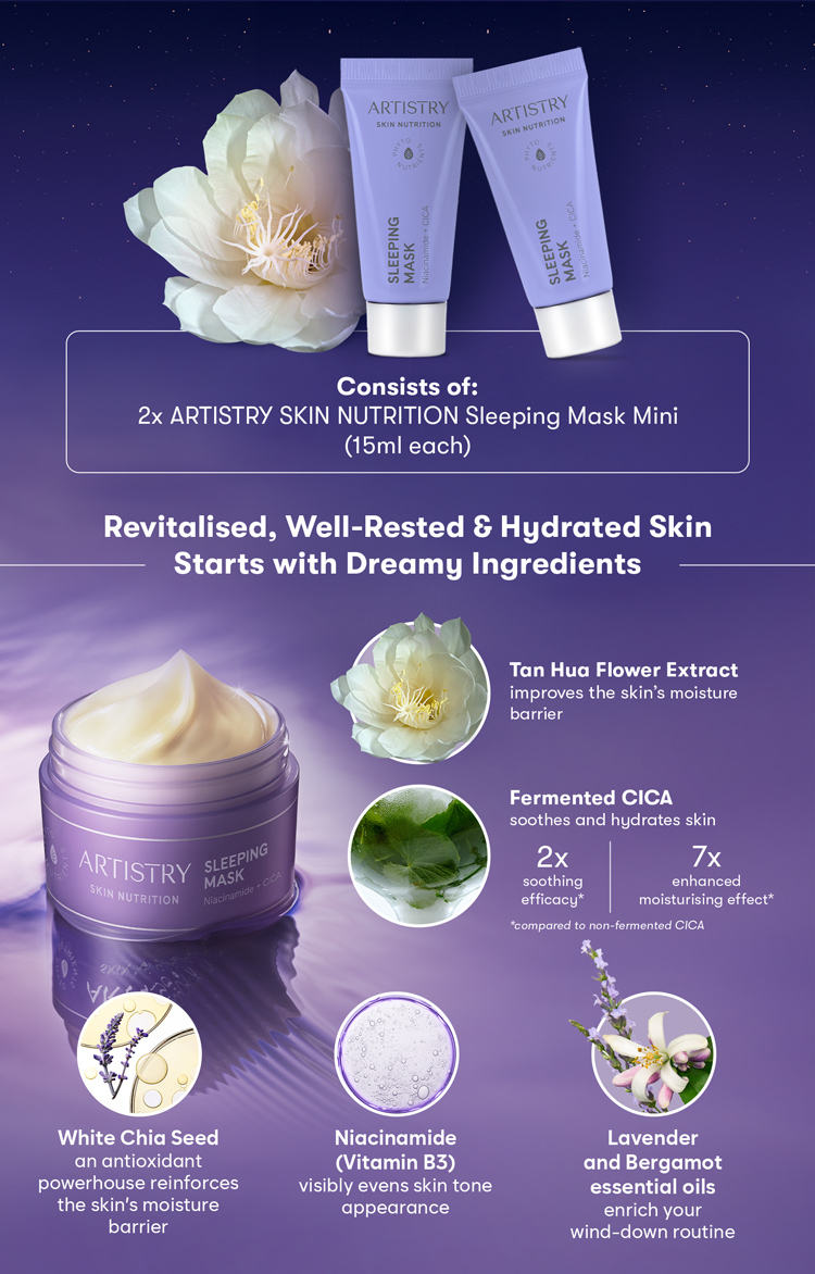 ARTISTRY SLEEPING MASK 3個セット ARTISTRY Sleeping Mask Mini Duo | Amwaynow