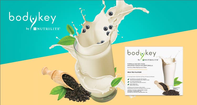 Memperkenalkan Minuman Kocak Pengganti Sajian BodyKey By Nutrilite (Teh Susu) yang serba baharu. Pilihan Teh Susu yang Lebih Sihat dan Lebih Lazat 