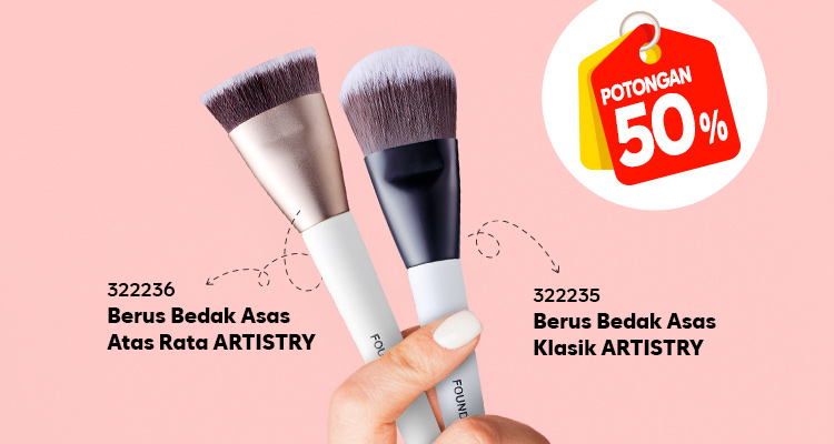 Alat Solek ARTISTRY PWP Berus Bedak Asas Baharu