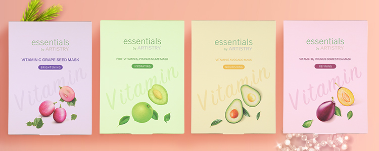 Essentials Vitamin Sheet Masks holiday 2020