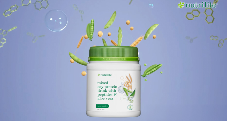 Nutrilite Mixed Soy Protein Drink with Peptides & Aloe Vera 450g |  Resources | Nutrition & Wellness