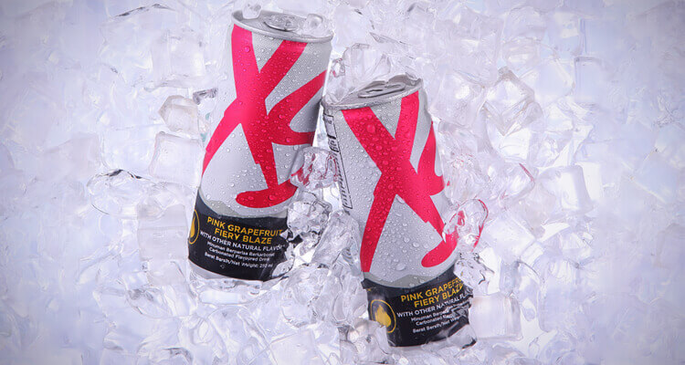 XS Pink Grapefruit Fiery Blaze on ice