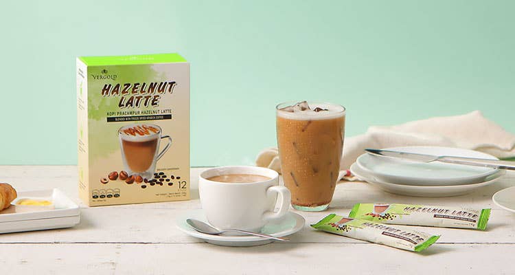 Latte Kacang Hazel Vergold: Rangsangan Kafein yang Anda Perlukan 