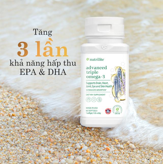 SẢN PHẨM OMEGA 3 NUTRILITE AMWAY CUNG CẤP EPA DHA VÀ ALA THIẾT YẾU