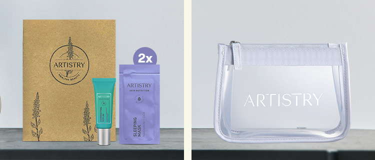 GWP ARTISTRY Age Correcting Serum Trial Pack + ARTISTRY Transparent Pouch (worth RM65.50)