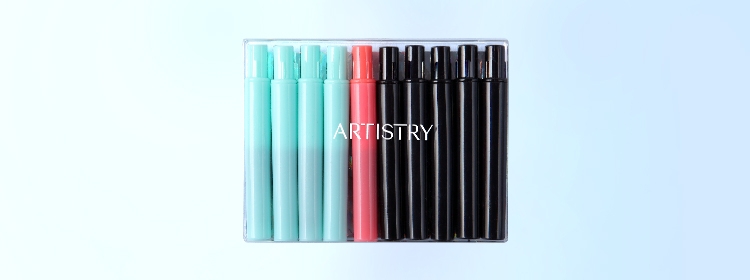 GWP Artistry Travel Lip brushes with Cap