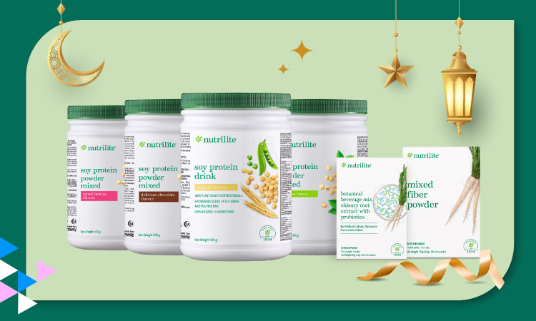 Nutrilite GUTPROtein Set PWP Nutrilite SoyPro Plushie Eco Bag AND