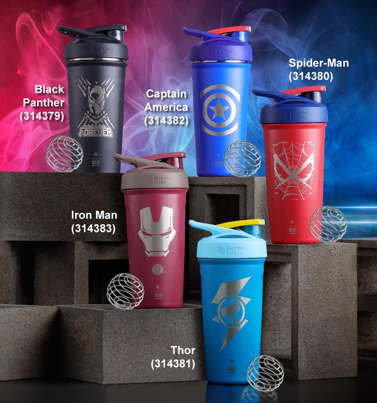 XS® Energy Blender Bottle Shaker - Blue/Pink/Yellow - AmwayGear