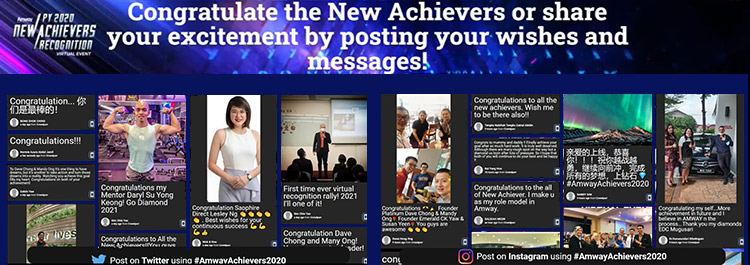 Almost 1000 postings on the Social Wall consisting of congratulatory messages and encouraging words for the achievers.jpg