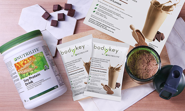BodyKey Meal Replacement Shake and Nutrilite Soy Protein Drink are great for weight watchers.jpg