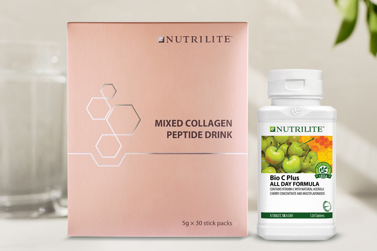 Nutrilite Mixed Collagen Peptide Drink & Nutrilite Bio C Plus All Day Formula.jpg