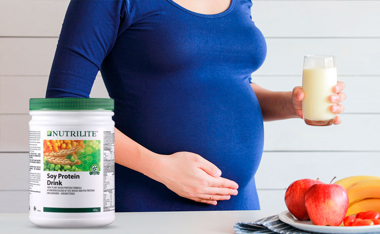 Nutrilite Soy Protein Drink for pregnant mothers.jpg