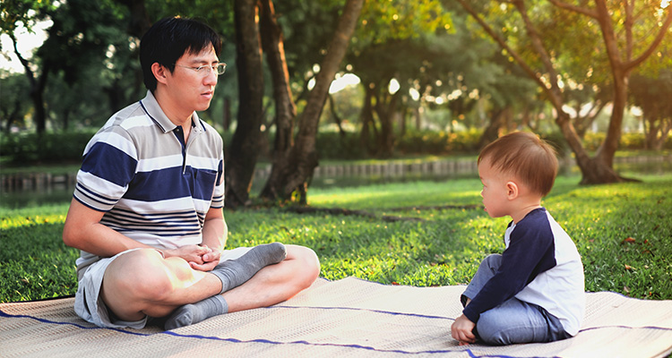 Meditation has many benefits for dads