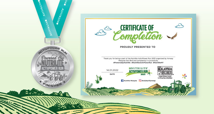 Nutrilite ActivPower Run 2021 medals and eCertificates.jpg