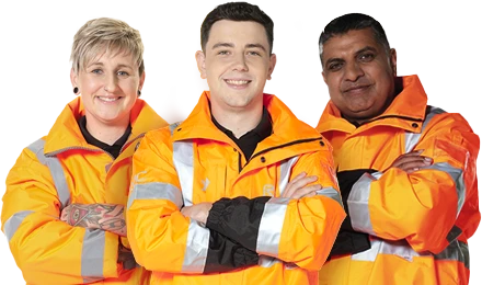 Three RAC patrol workers