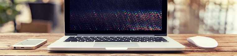 laptop with a broken screen
