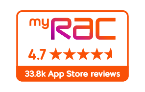33.8k myRAC App Store Reviews 4.7/5 stars