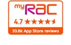 33.8k myRAC App Store Reviews 4.7/5 stars