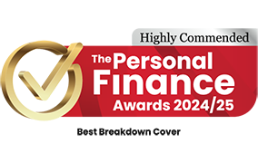 Highly Commended in the Personal Finance Awards 2024/2025 Best Breakdown Cover