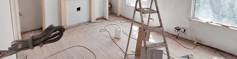 empty room being renovated