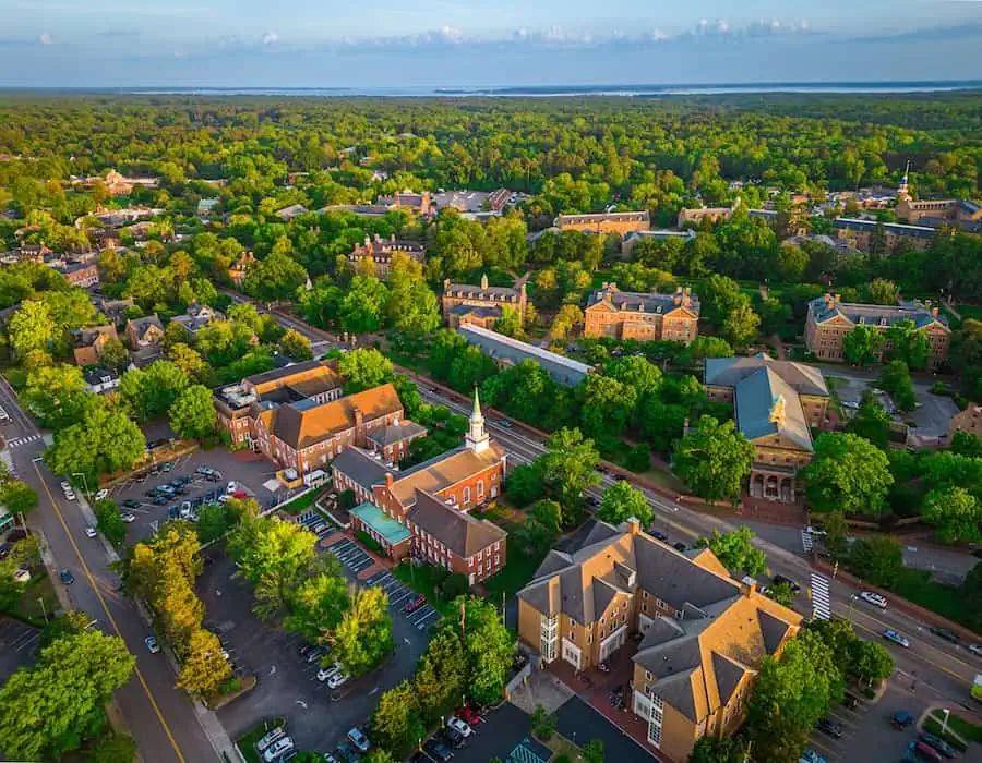 Williamsburg, Virginia, USA Downtown.