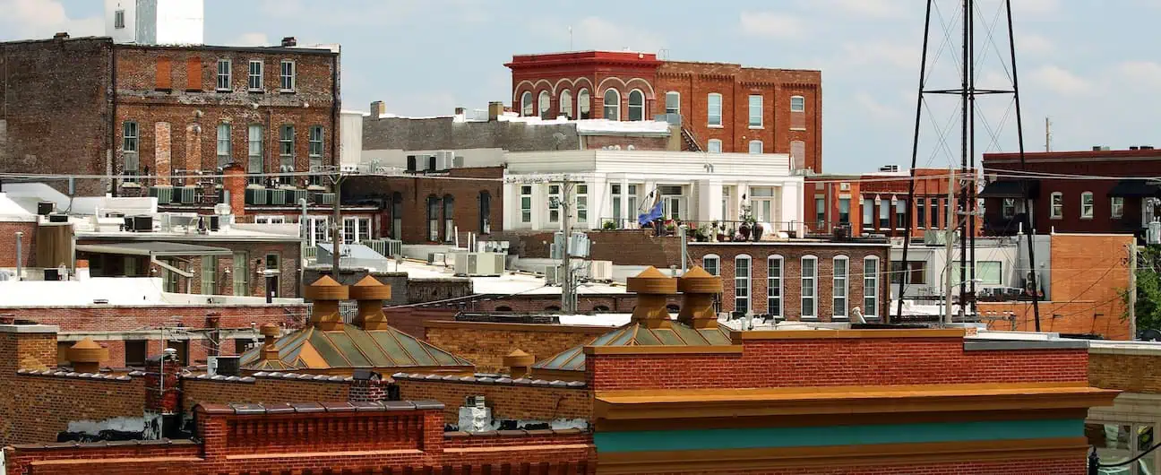 A part of Springfield, MO's downtown skyline