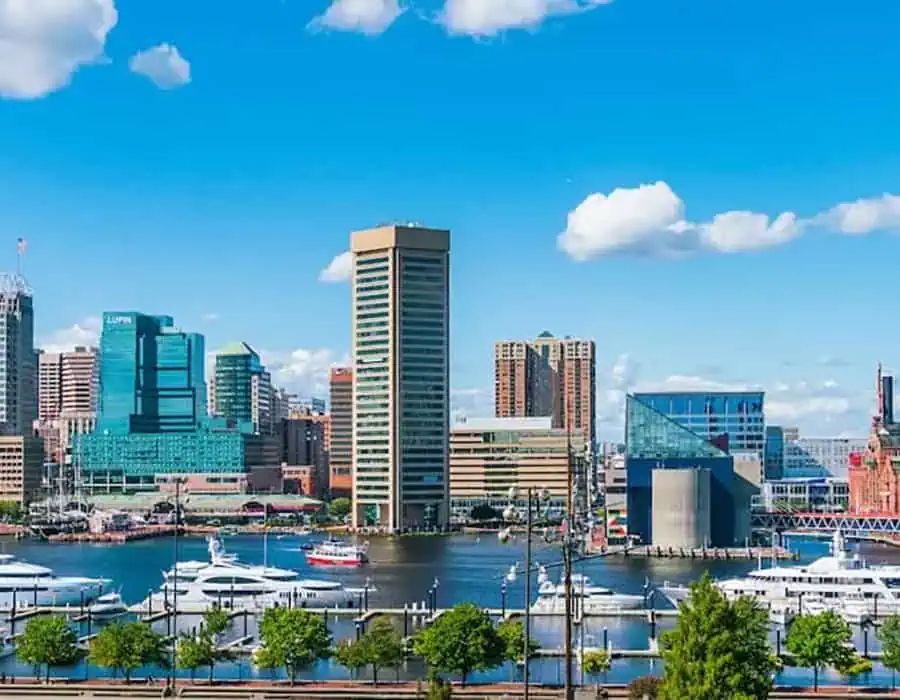 Baltimore Skyline ... where we specialize in moving help.