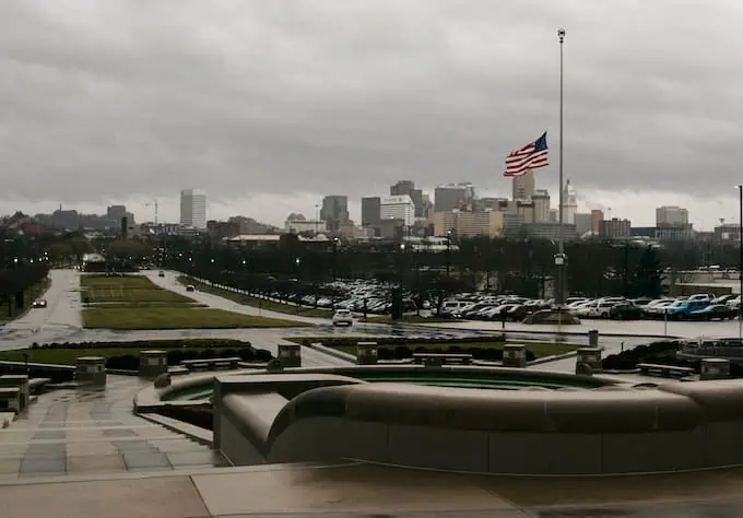 A rainy day in Cincinnati, OH