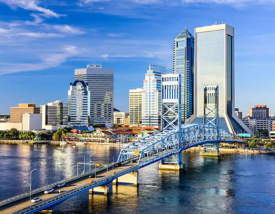 Jacksonville, Florida, USA City Skyline.