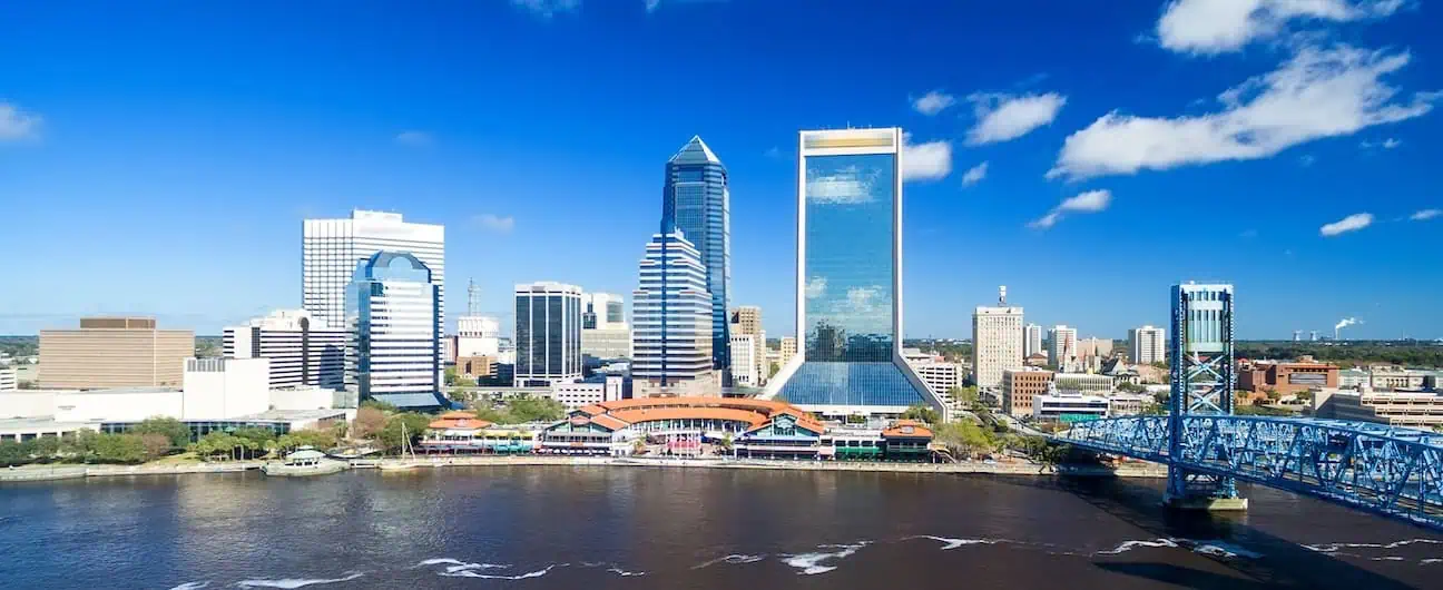 A view of Jacksonville's skyline