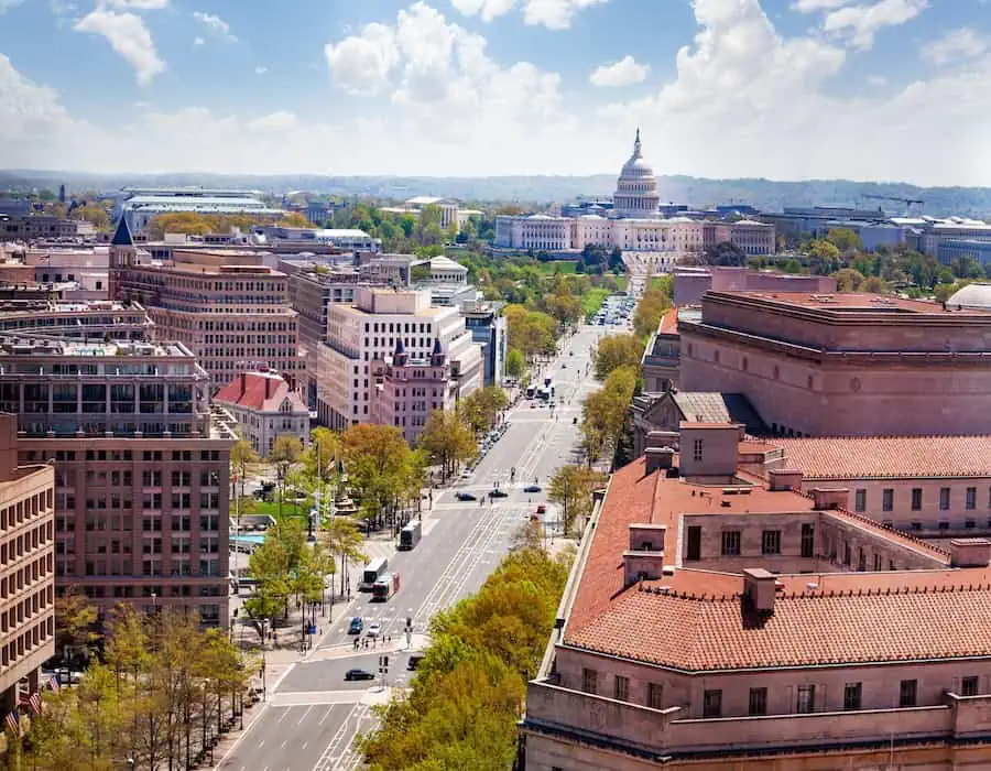Aerial View of The Capitol.