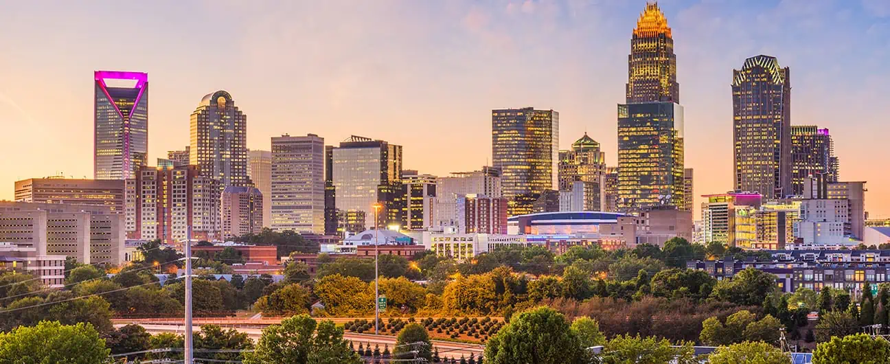 Charlotte, North Carolina Skyline. Searching for Charlotte Movers? We've got the best.