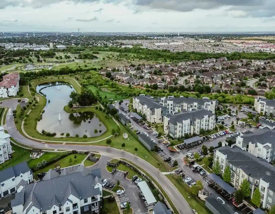 Apartment complex, residential neighborhood, in fast fast-growing area Pflugerville, TX