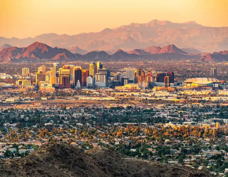 Phoenix, Arizona skyline.
