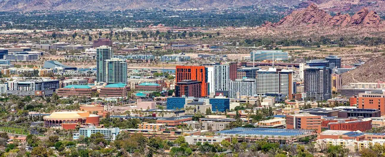 A view of Tempe, AZ's skyline