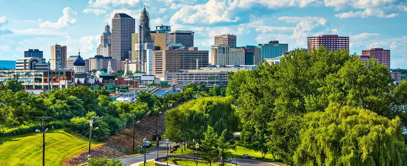 A view of Hartford, CT's skyline