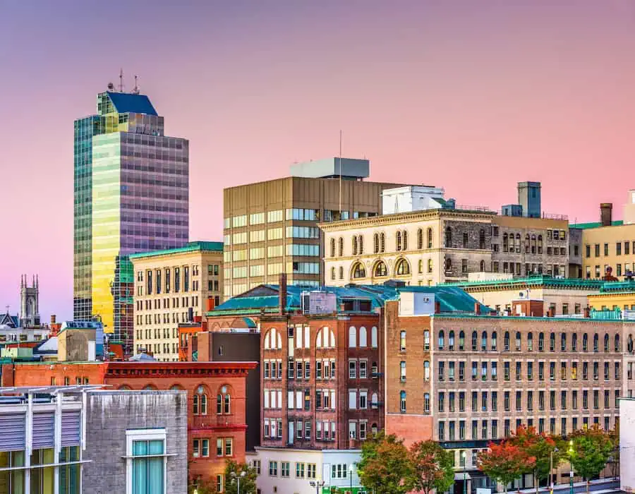 Worcester, Massachusetts, USA Skyline.