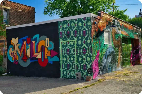 Art murals in Milo-grogan, Columbus Ohio