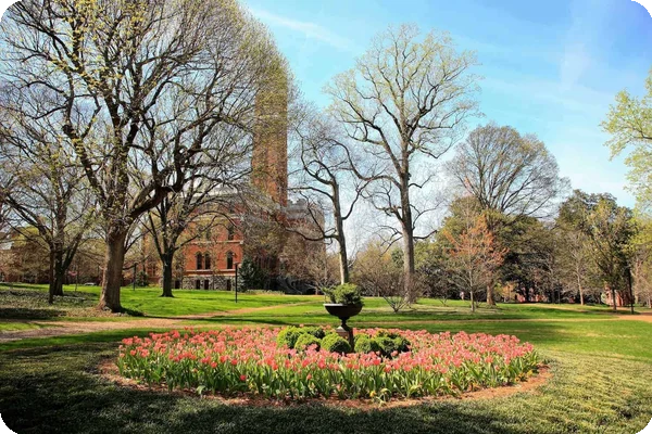 Vanderbilt University's campus in the Midtown neighborhood of Nashville, TN