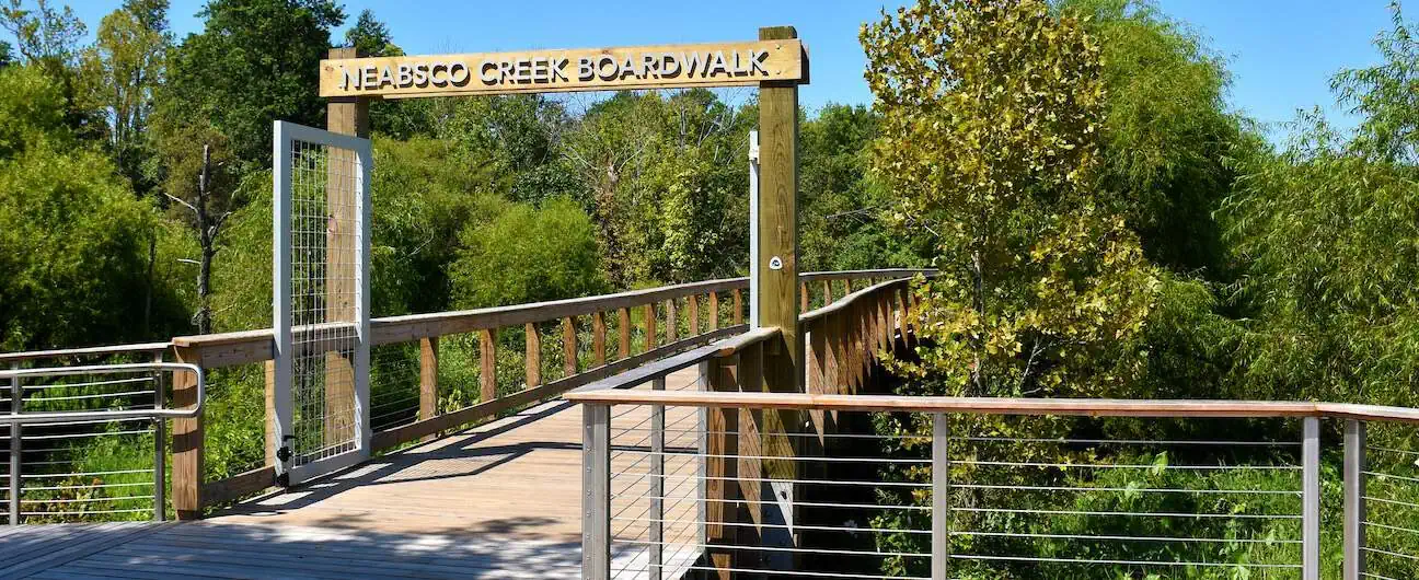 A view of part of the Neabsco Creek Boardwalk in Woodbridge, VA