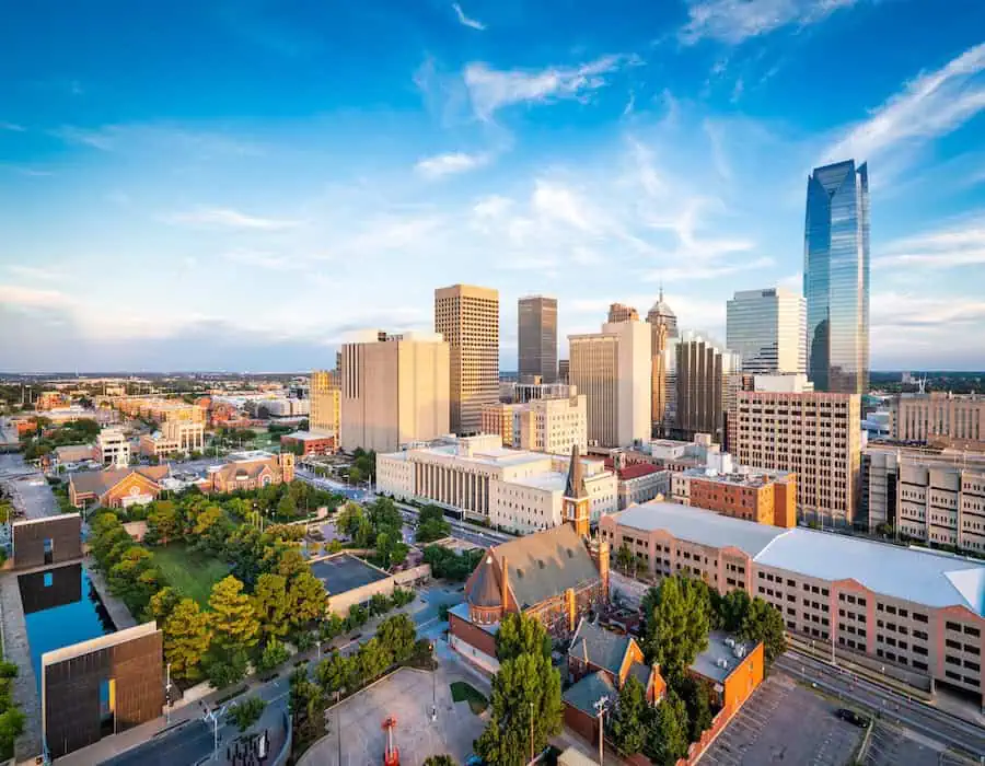 Oklahoma City, Oklahoma, USA. Downtown Cityscape