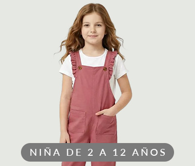 VESTUARIO NIÑA DE 2 A 12 AÑOS