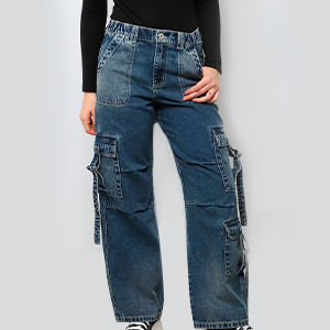 Pantalones jeans retailer sueltos para mujer