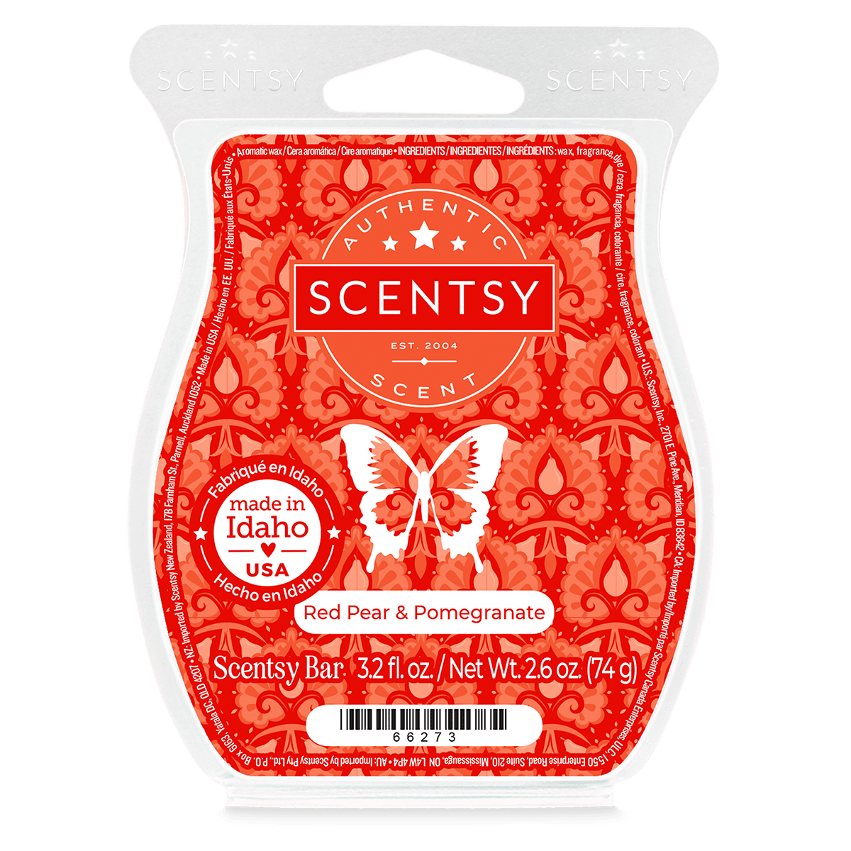 Red Pear and Pomegranate Scentsy Bar