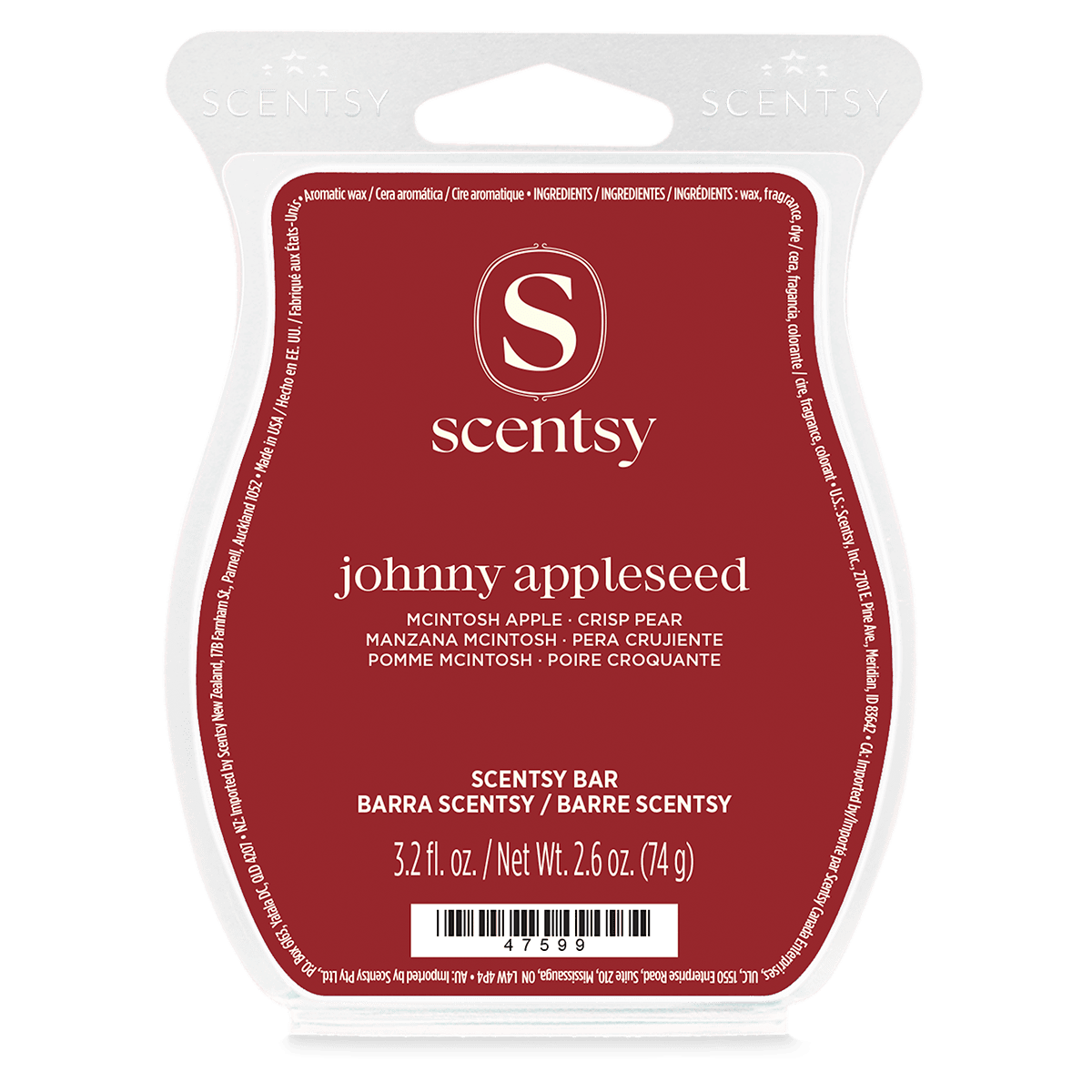 Johnny Appleseed Scentsy Bar