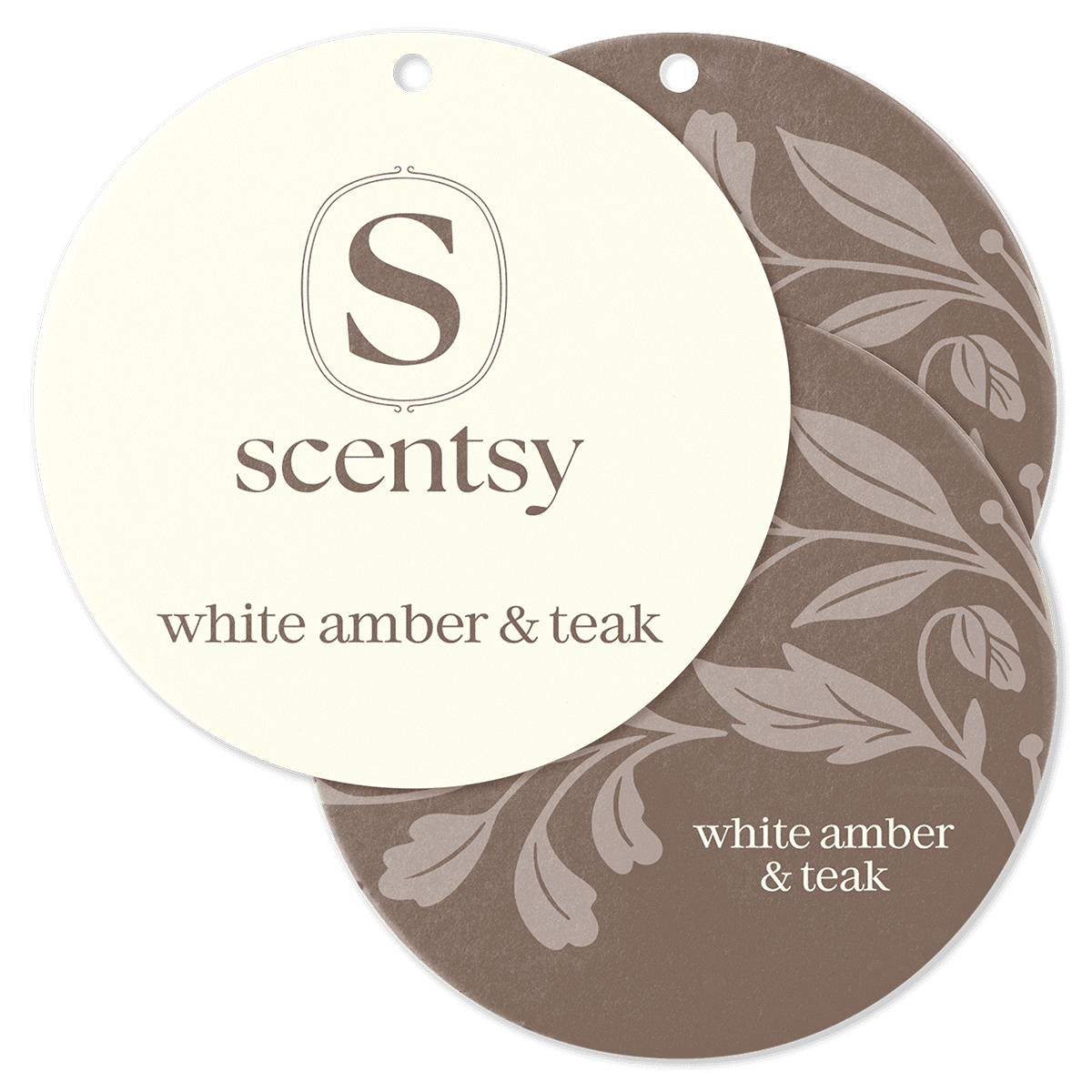 White Amber and Teak Scent Circle