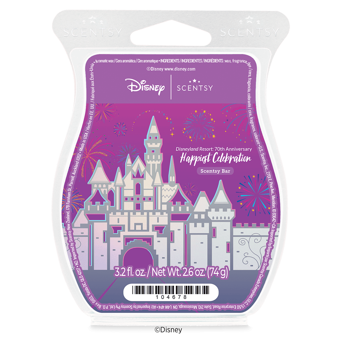 Disneyland Resort 70th Anniversary Happiest Celebration Scentsy Bar