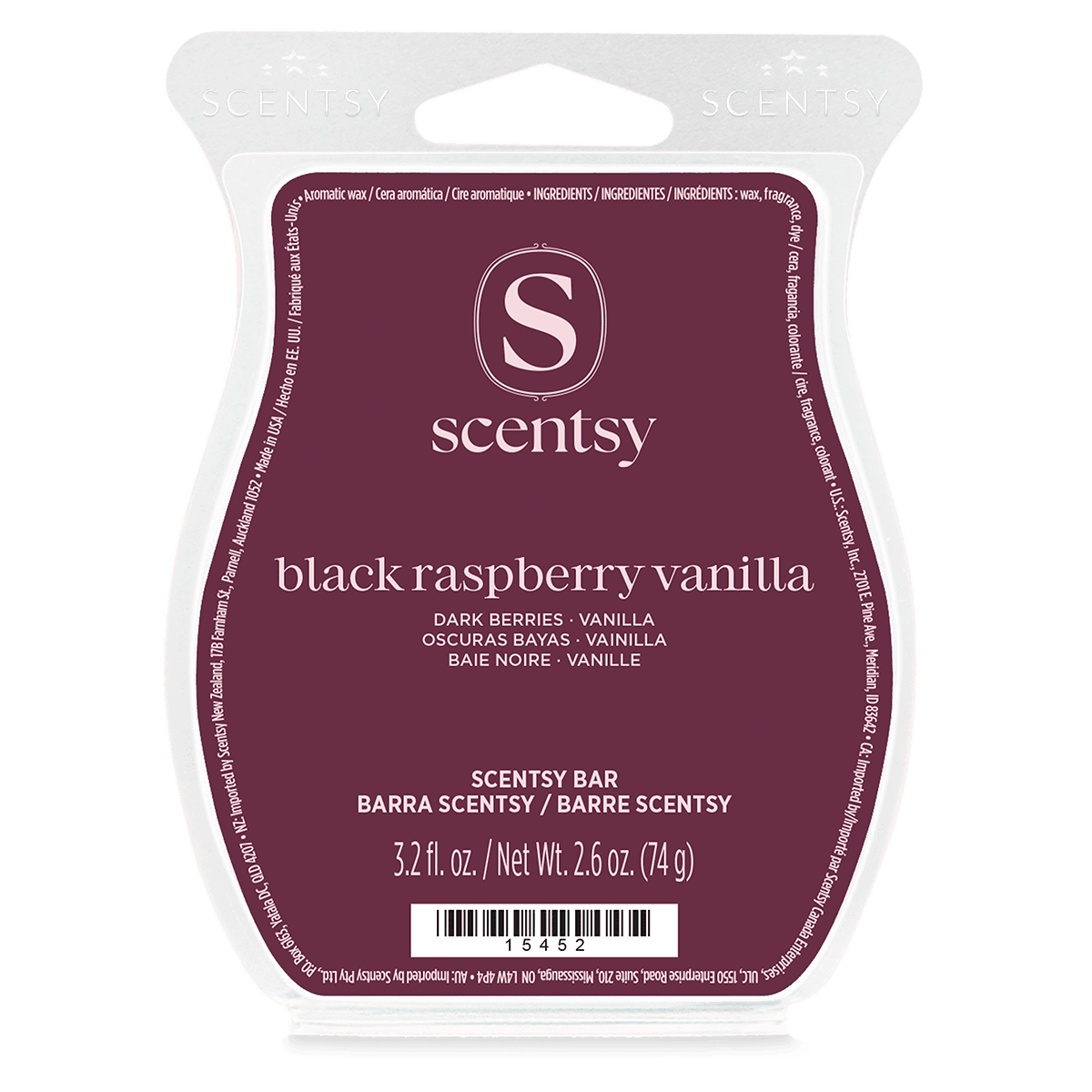 Black Raspberry Vanilla Scentsy Bar
