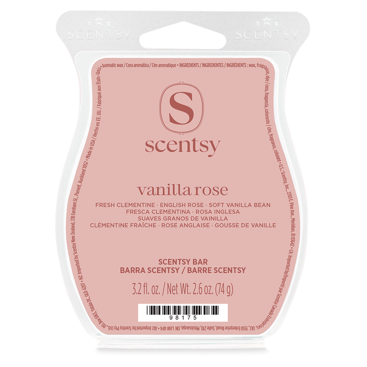 Vanilla Rose Scentsy Bar